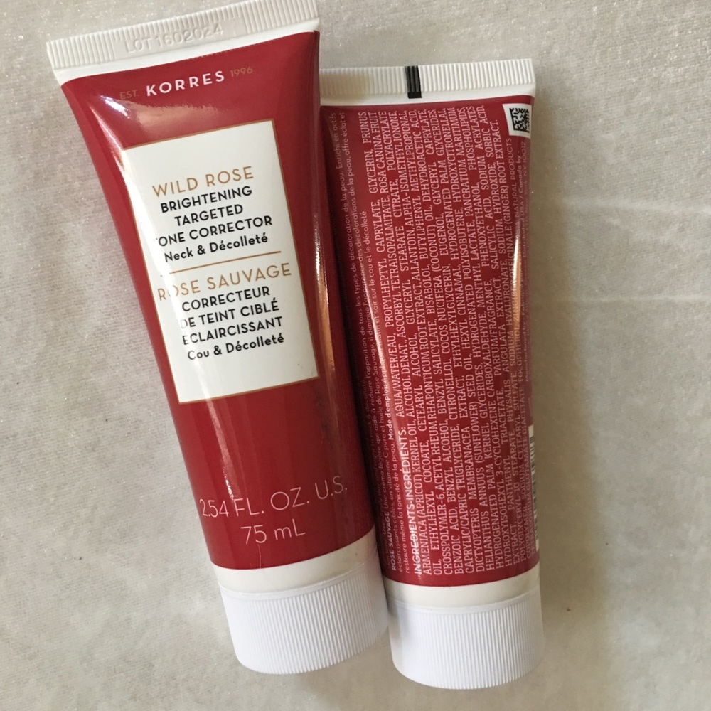 2 New KORRES WILD ROSE Tubes